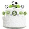 Big Dot of Happiness Goaaal - Soccer - Birthday Party Cake Decorating Kit - Happy Birthday Cake Topper Set - 11 Pieces